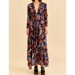 FARM Rio Multicolor Floral Maxi Dress